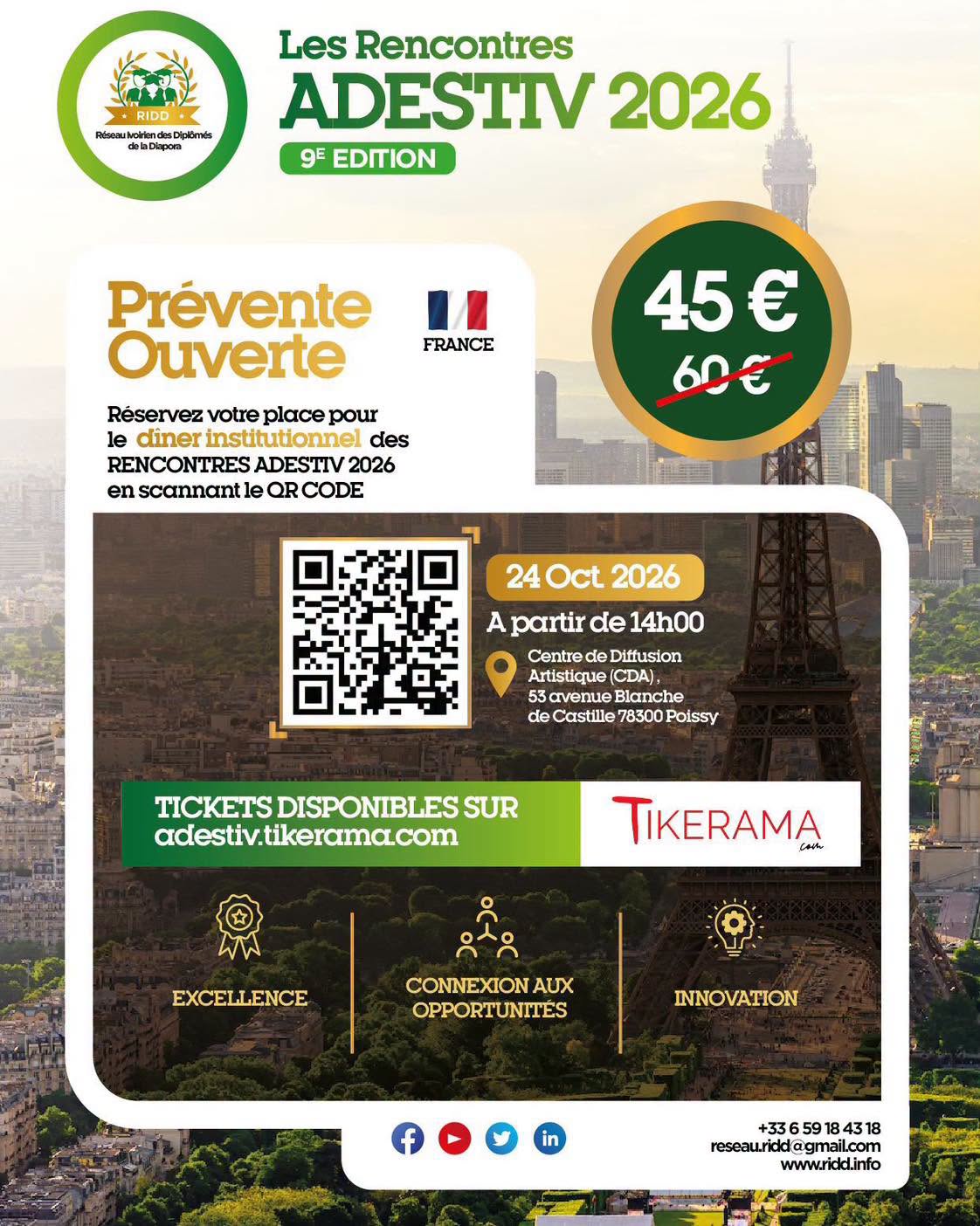RENCONTRES ADESTIV 2026 – PARIS Le grand rendez-vous économique de la diaspora africaine